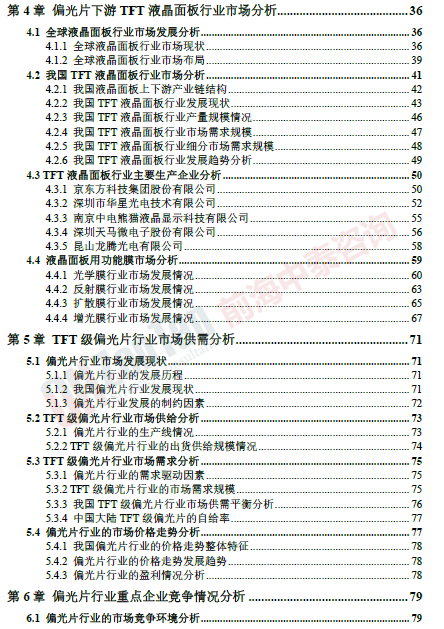 偏光片市場調(diào)研專項 目錄片段_副本.png